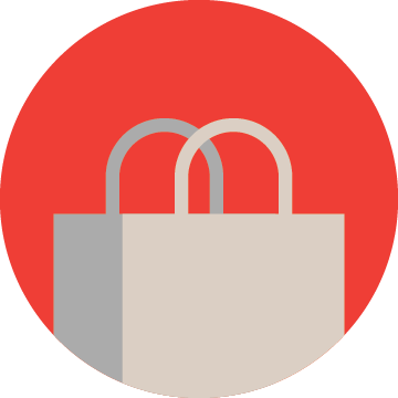 Depot shopping bag icon